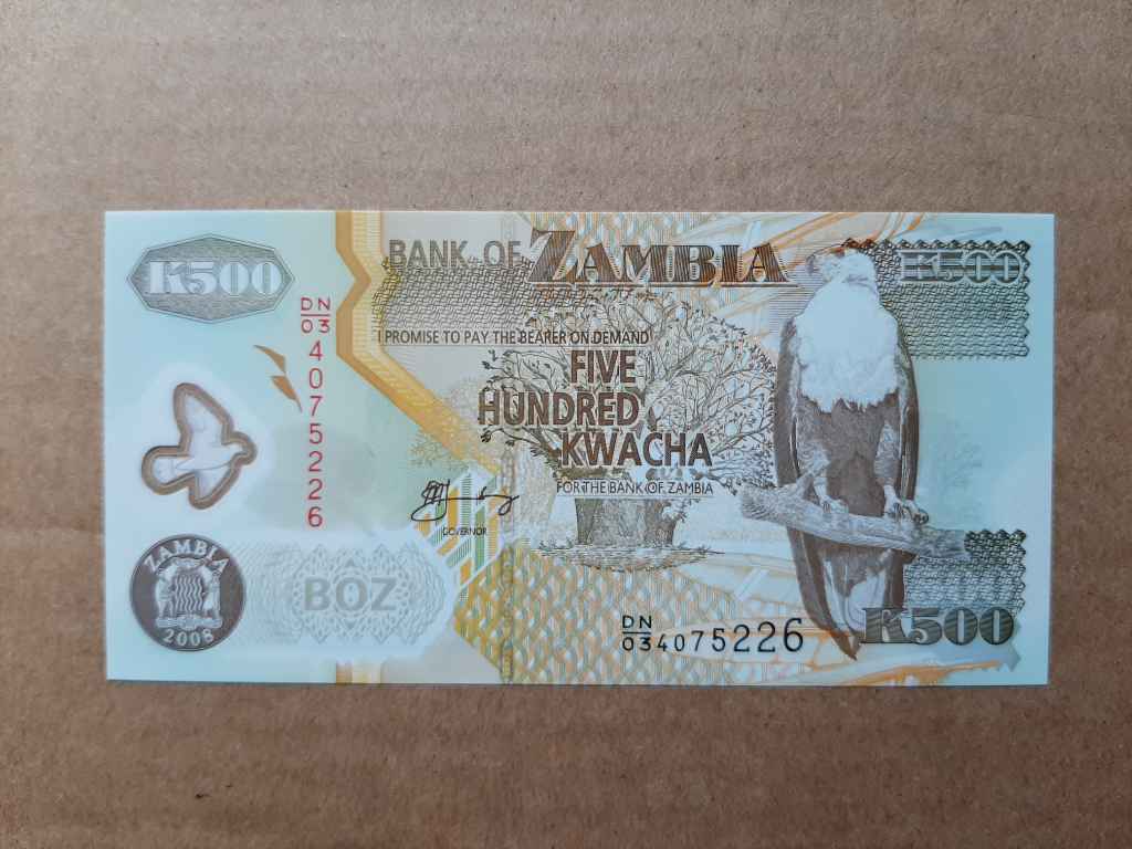 Uang asing k500 of zambia
