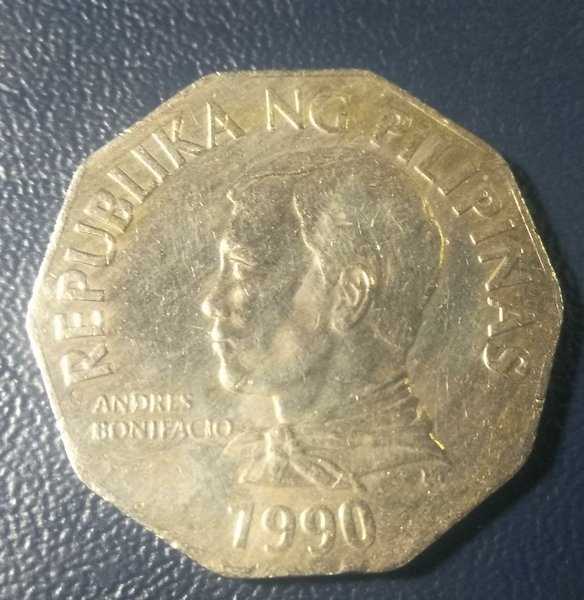 A 1683 Koin 2 Piso Republika Philipinas 1990 Kondisi Sesuai Di Gambar