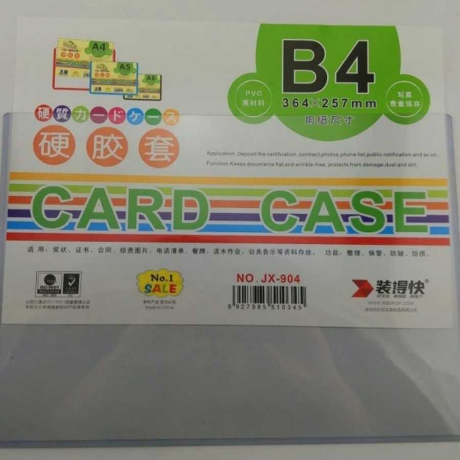 Mika pelindung dokumen uang kertas kartu pos perangko B4 364 x 257 mm