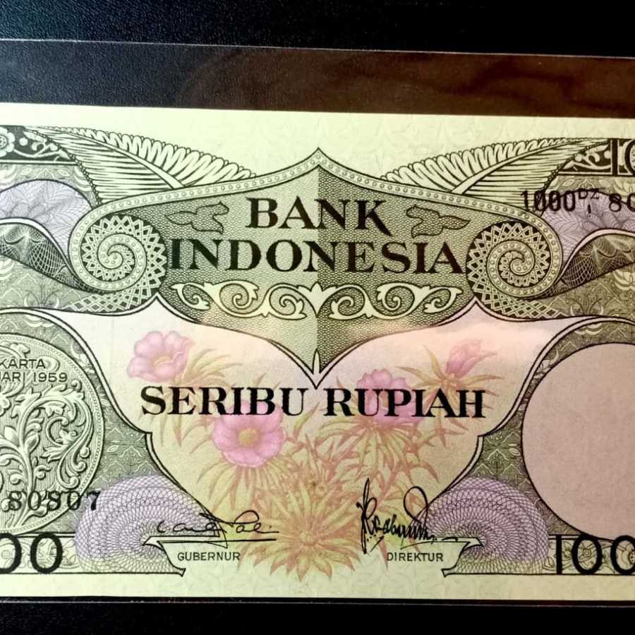 1000 Bunga 1959 UNC