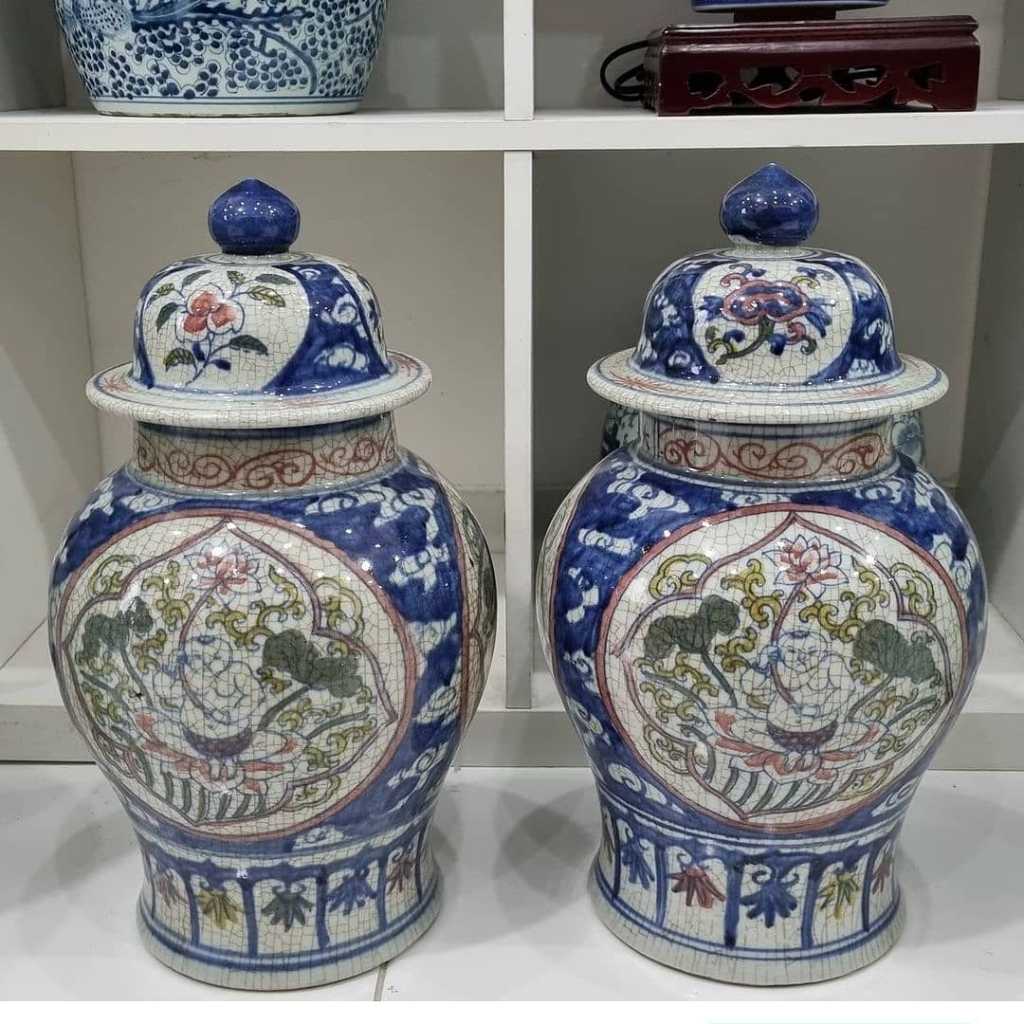 Ready Tochin Tua Antik ya Motif Retak 1000 - T : 37 cm