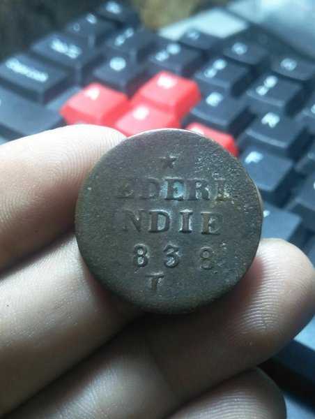A 1731 Koin Nederl Indie 2 Cent Tahun 1838 Kondisi Sesuai Dengan Photo