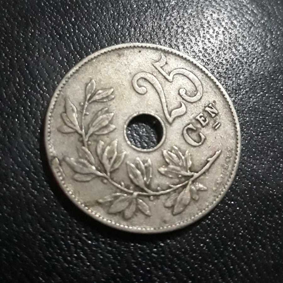 Belgia ( Belgium ) - 25 Centimes 1926 " BELGIE " : Koin / Asing / Kuno