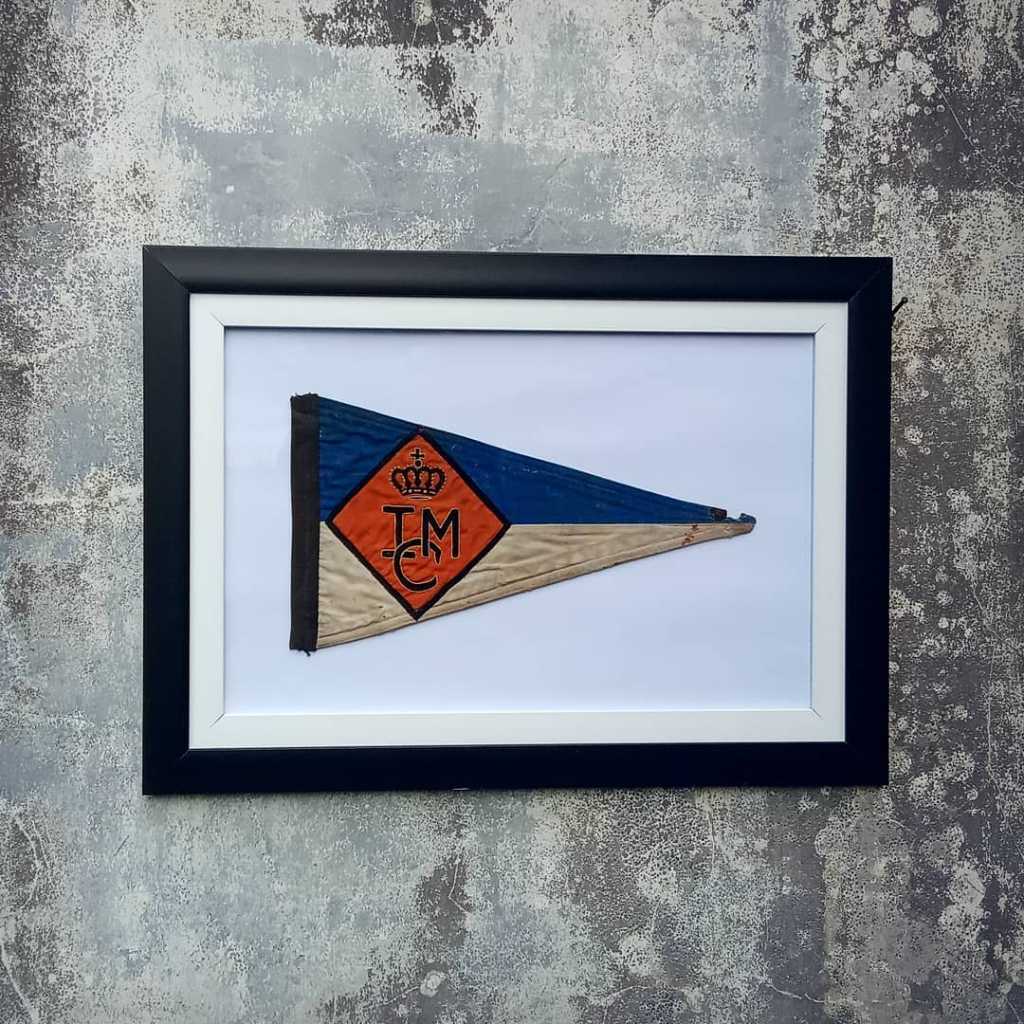 Bendera Club motor lawas / Motorcycle Pennant "IMC".. Era Ned Indie.