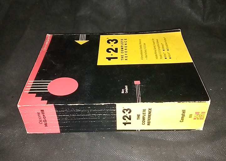 Buku 1.2.3 THE COMPLETE REFERENCE - By Mart Campbell - A Comprehensive Dekstop Resource - Ideal for Every 1-2-3 User - Included Money Saving Coupons for Popular 1-2-3 Compatible Software - Tahun 1986