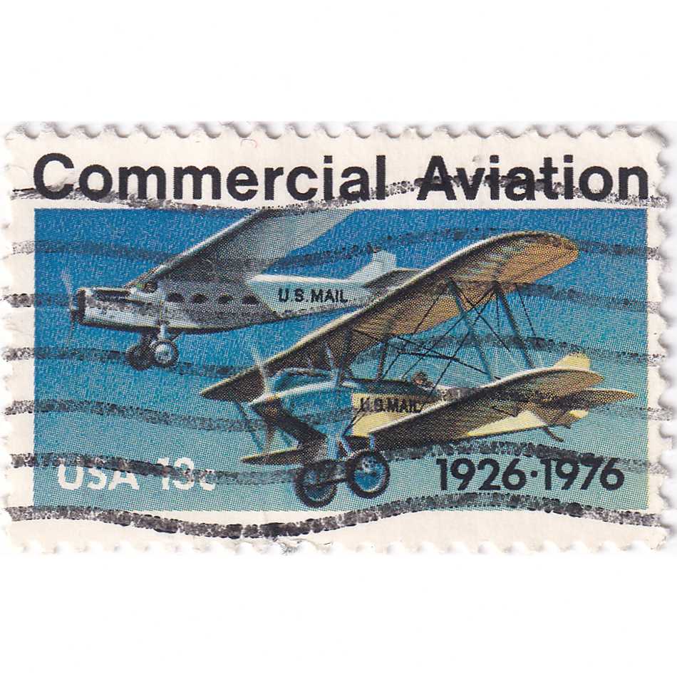 Prangko United States 1976 - Commercial Aviation Used