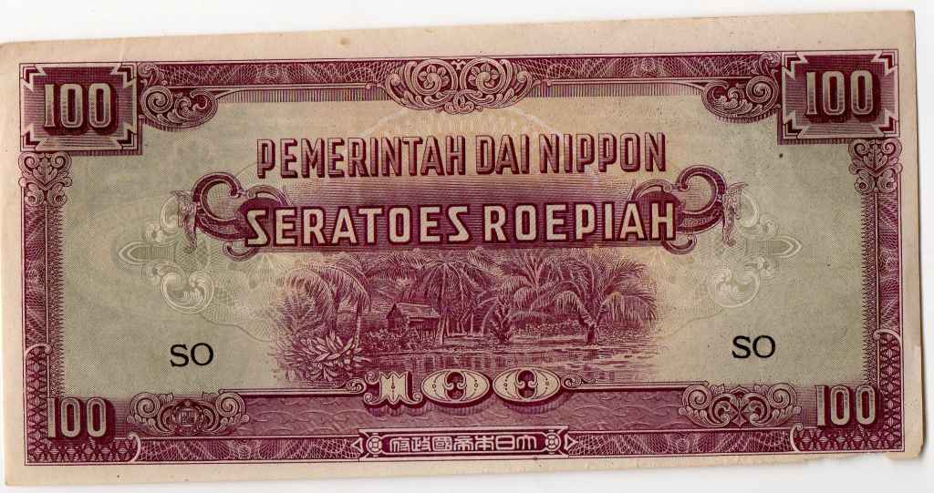 Uang Kertas Dai Nippon 100 Roepiah (1944)