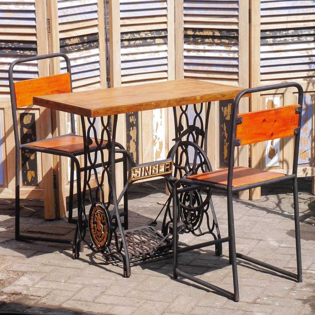 Set Kursi & Meja Kaki Mesin Jahit