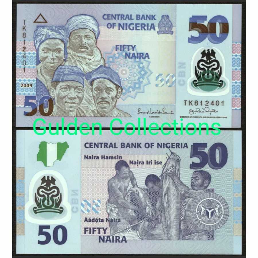 Nigeria 50 Naira Polymer UNC