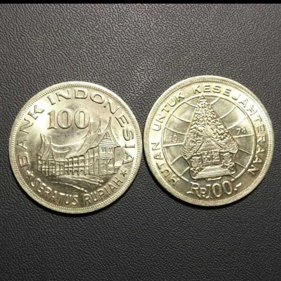 koin 100 rupiah 1978 gress