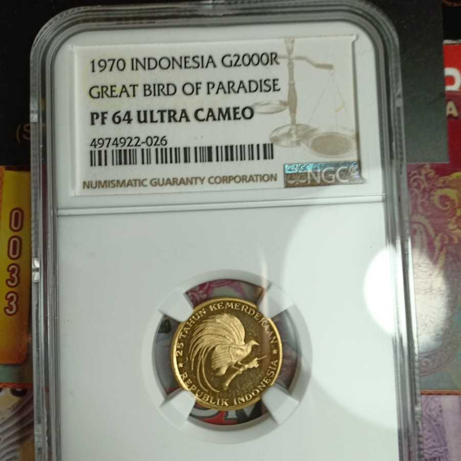 Gold koin Indonesia cendrawasih