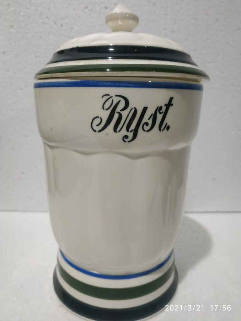 Tempat Permen Keramik Eropa Antik