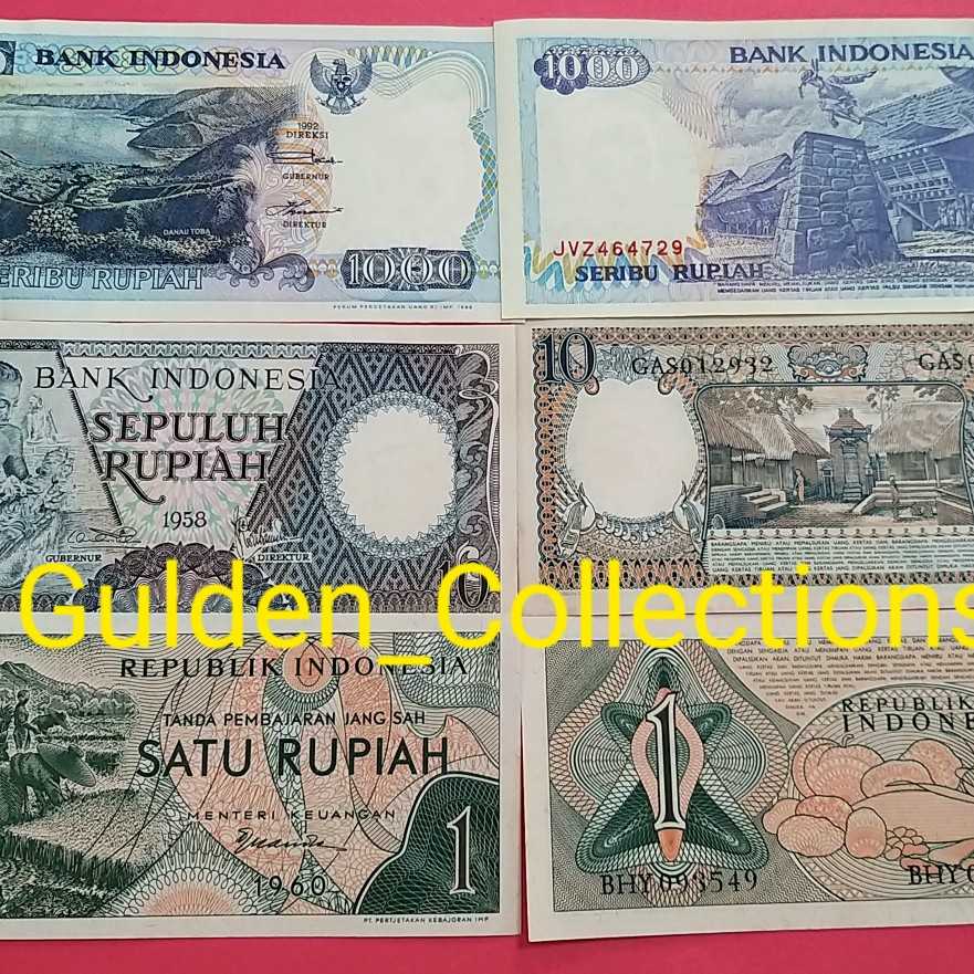 Paket mahar 2022 rupiah kertas uang kuno mahar pernikahan seri pekerja - 1rp Hijau