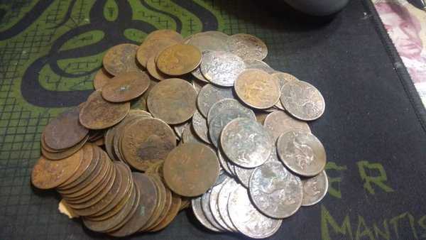 A696 Per 1 Keping Koin 1 Kepeng Ayam Sumatra Melayu Malaka Temuan Sungai