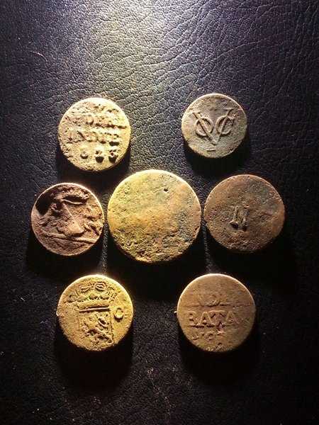 A3664 Lot 7 Keping Koin jaman penjajahan Belanda Sesuai Dengan Gambar Ready