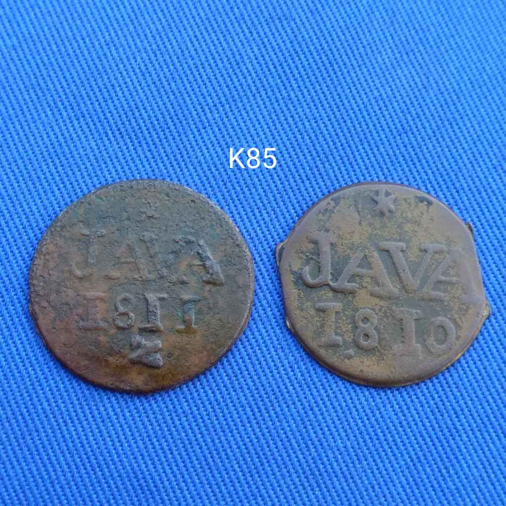 Koin Kuno JAVA LN 1810 1811 Penjajahan Belanda Bagus K85