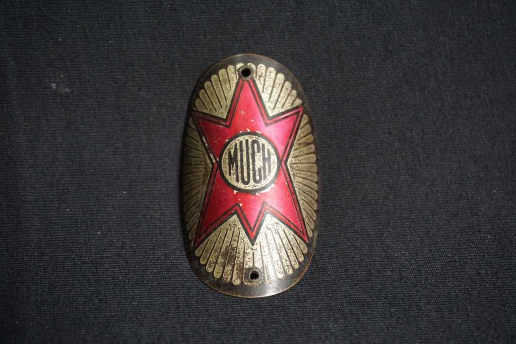 Emblem Plat Sepeda Ontel Merk Much