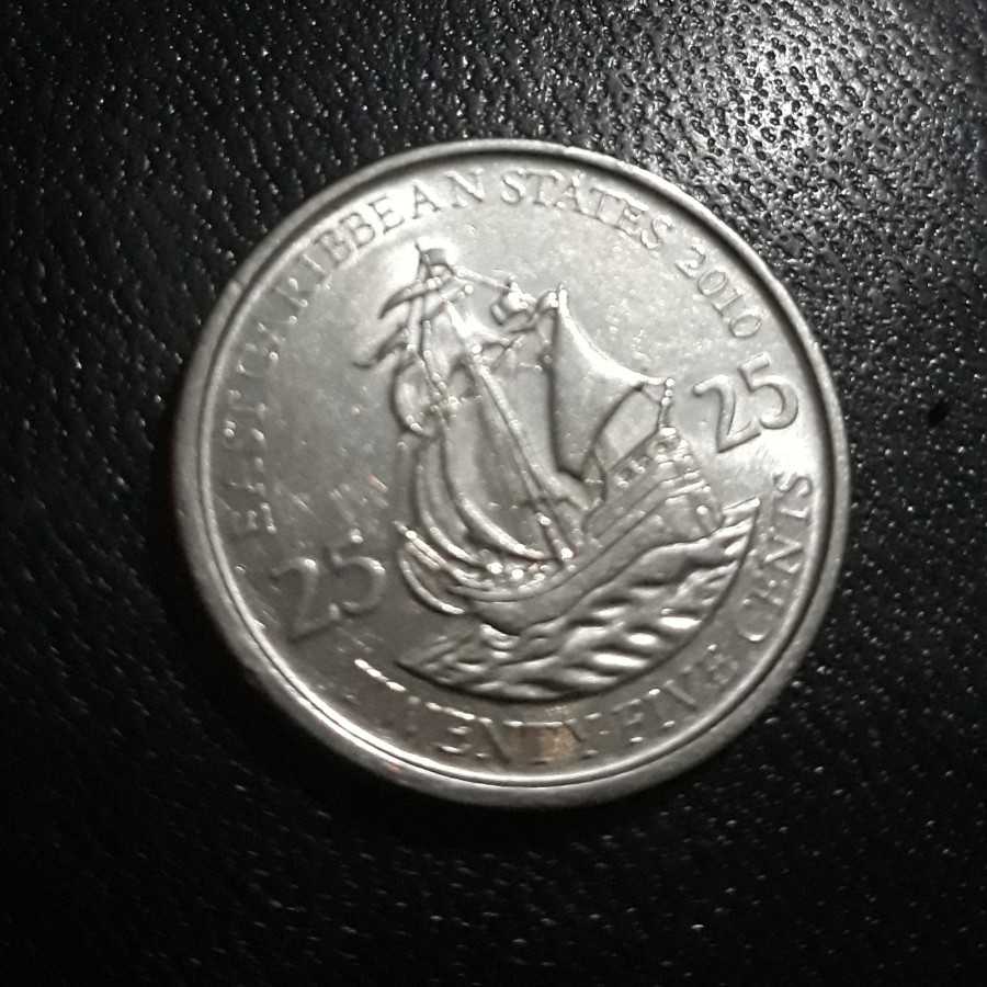 East Caribbean States - 25 Cents 2010 : Koin / Asing / Kuno