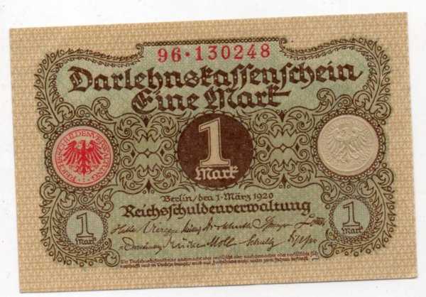 BL 2197 Jerman Lama 1 Mark Tahun 1920 Kondisi Sesuai gambar Mulus