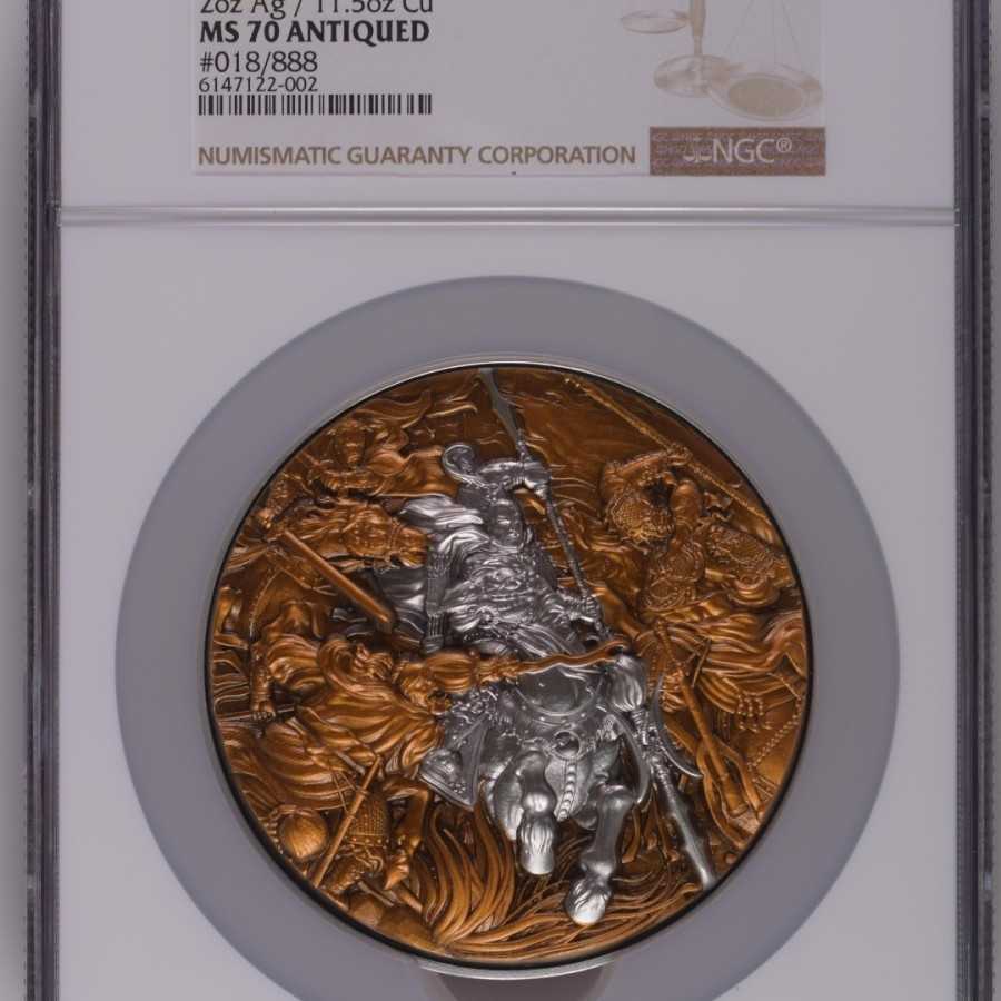 NGC PF 70 2021 chad 10000 francs lyu lu bu koin perak coin