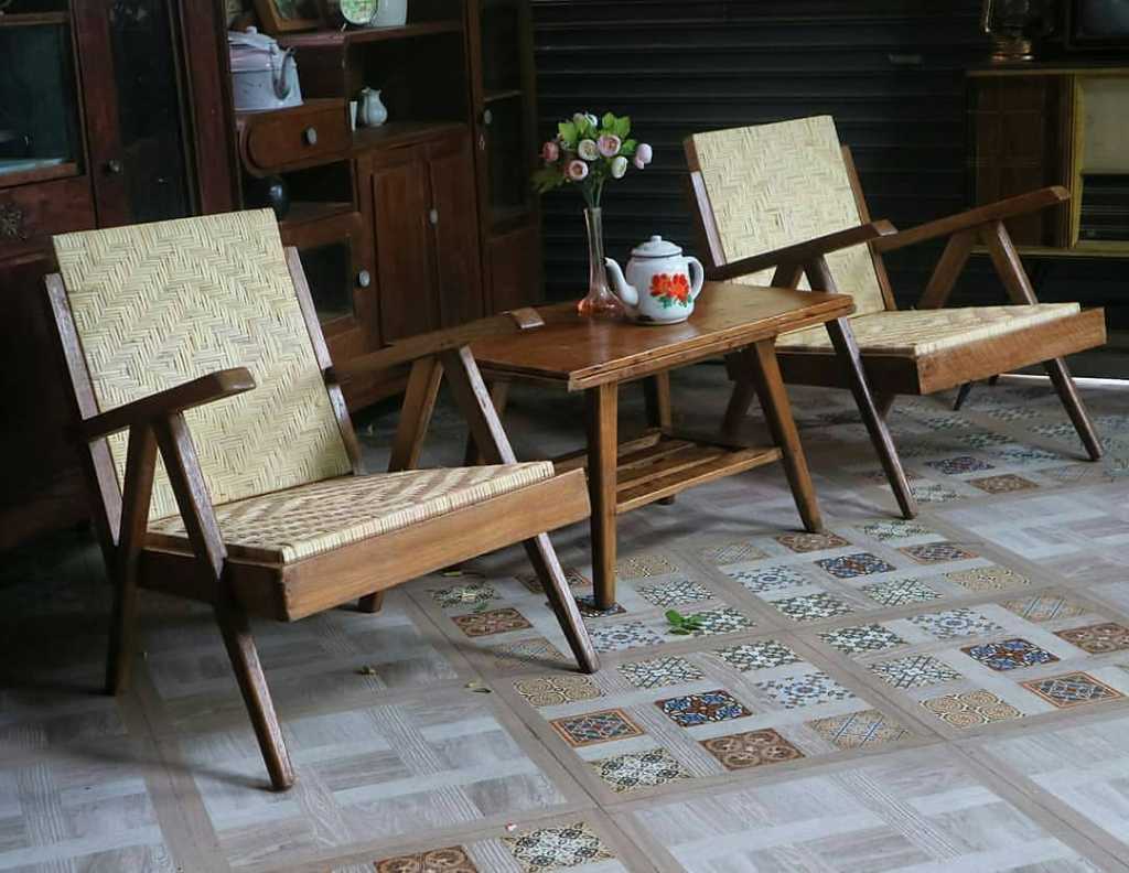 Kursi Jengki Rotan Terasan