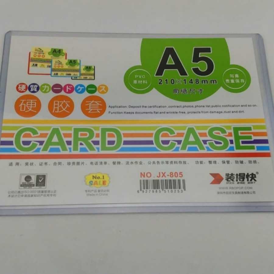 Mika pelindung dokumen uang kertas kartu pos perangko A5 eceran bijian