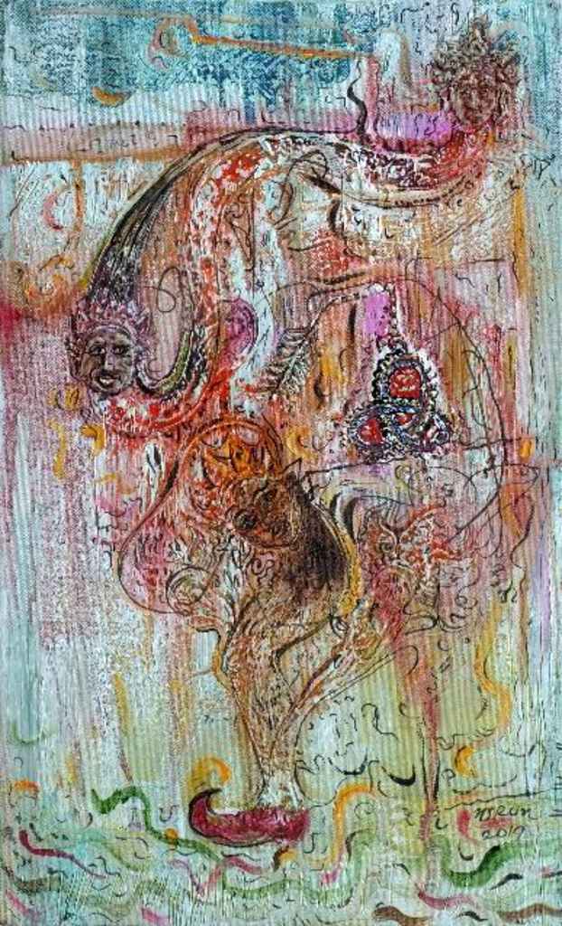 Lukisan Karya Nasirun #2 Carangan 2019 on Canvas [A021]