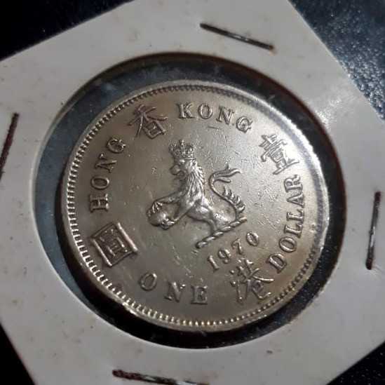 Hong Kong - 1 Dollar 1970 : Koin / Asing / Uang Kuno