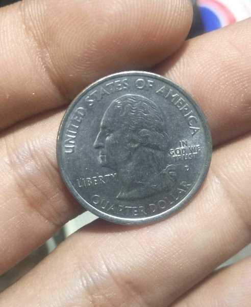 A 1975 Koin Quarter Dollar Usa Negara Bagian North Carolina 2001 Bekas Pakai Kondisi Sesuai Gambar