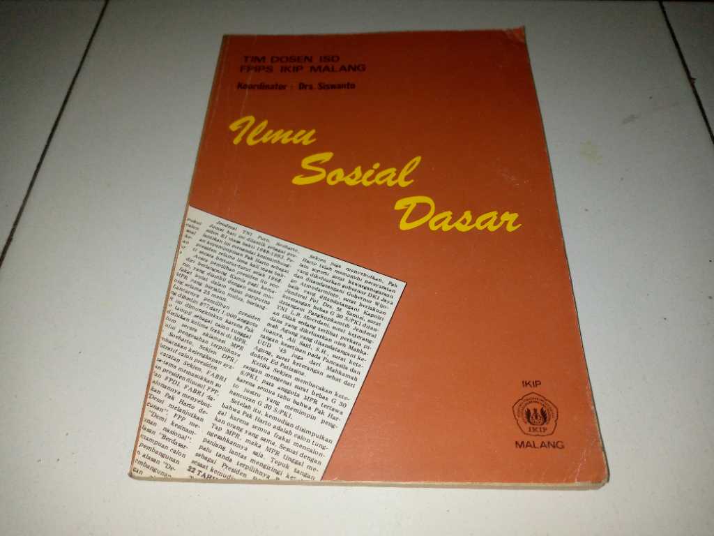 Buku ILMU BUDAYA DASAR Penerbit IKIP MALANG Tahun 1989