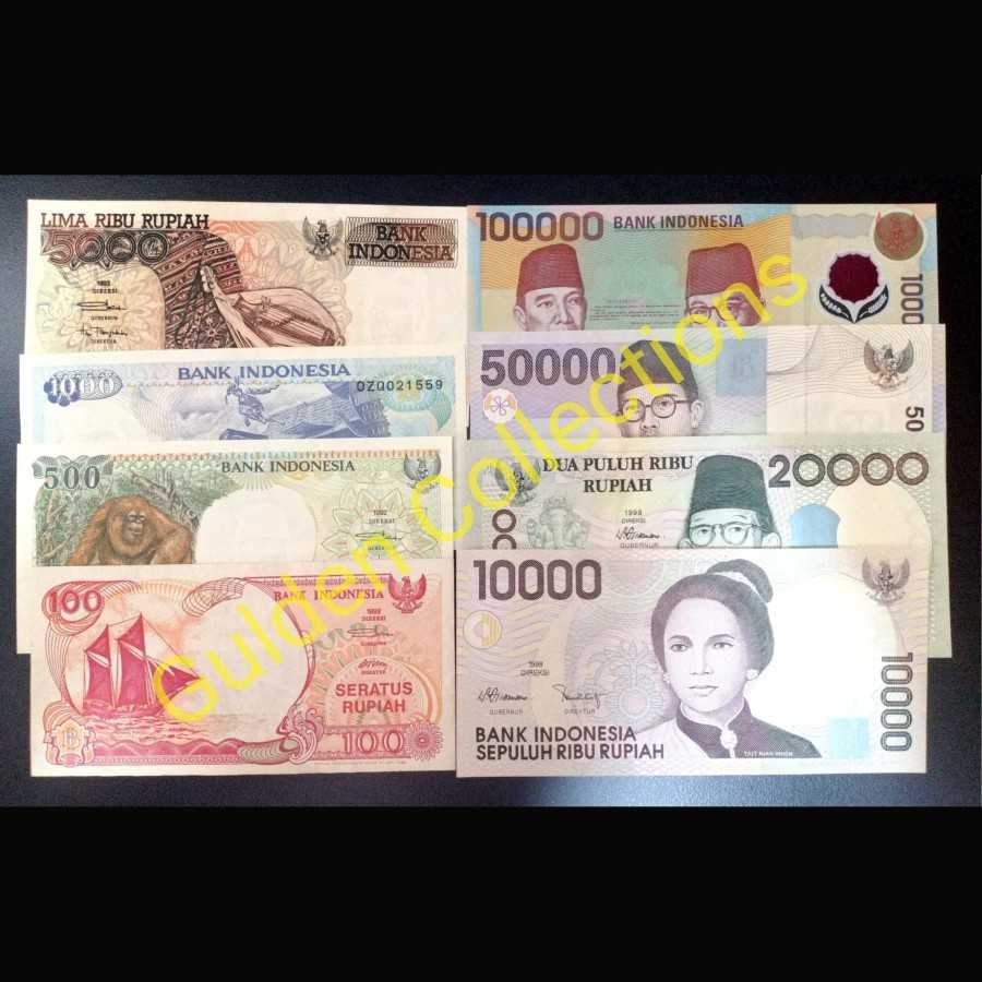 Paket Murah Uang Kuno Set Lengkap Tahun 90an 8pcs