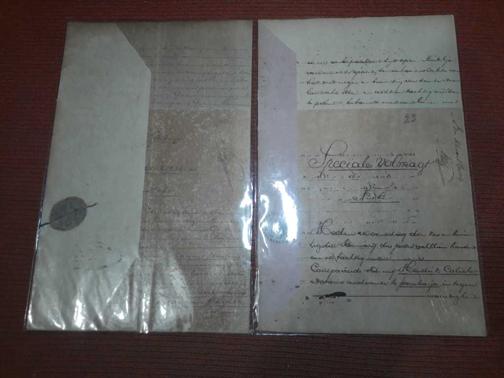 Dokumen Antik Ned Indie Tahun 1879 dan Tahun 1881