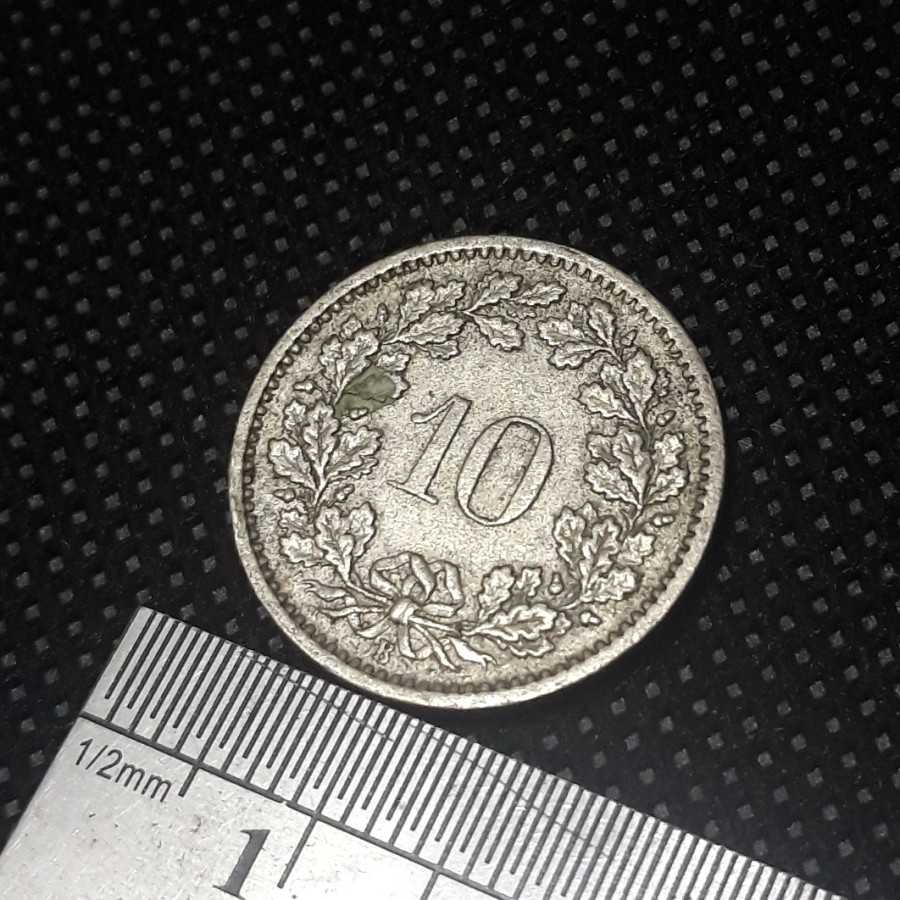Swiss ( Switzerland ) - 10 Rappen 1967 : Koin / Asing / Uang Kuno