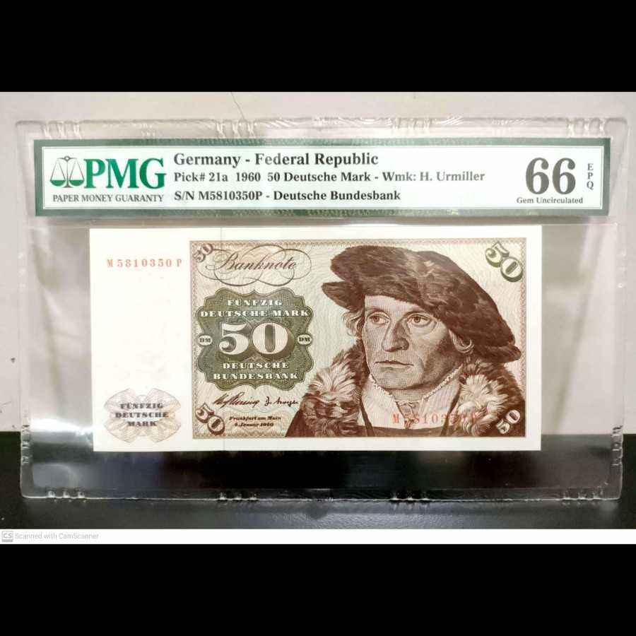 Germany 50 Deutsche Mark 1960 UNC PMG 66 EPQ