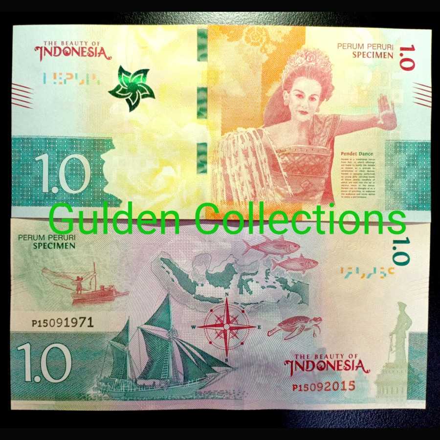 Tesnote Uang Peruri Penari 1.0 UNC