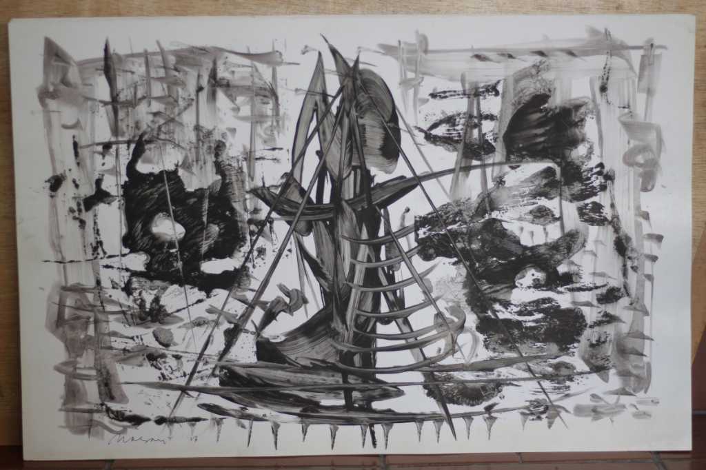 Lukisan tinta diatas kertas ( Piramid )