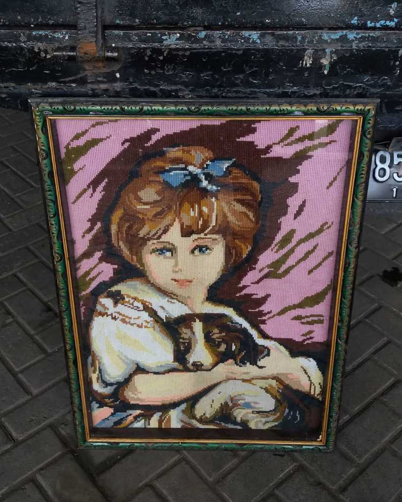 Kristik jadul 60 x 80 cm 250 rb.....