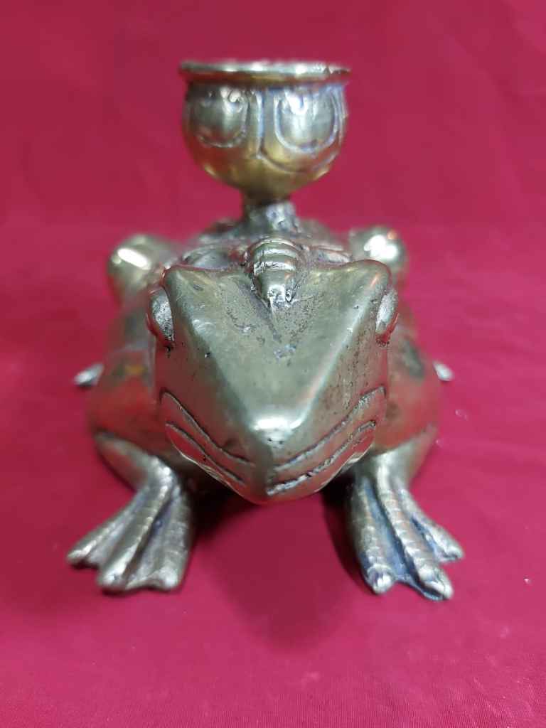 Tempat Lilin Kuningan Antik