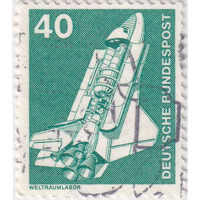 Prangko Germany 1975 - Industry and Tecnic 40Pfg Used