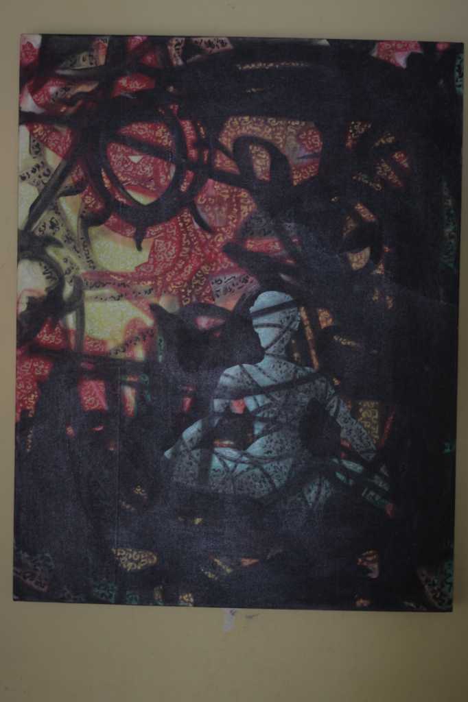 lukisan aklirik di atas kanvas "MEDITASI"