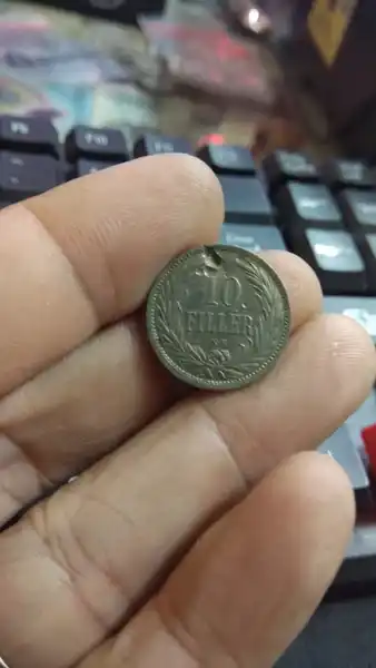 A1194 Hungaria 10 Filler Tahun 1909 Bekas Pakai Sesuai Gambar