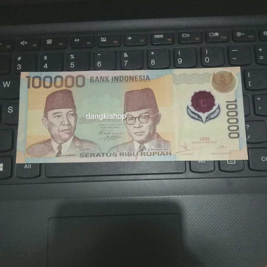 uang kuno polymer 100.000 tahun 1999