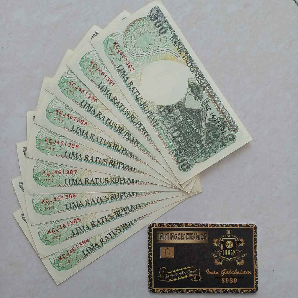 Uang Kuno Indonesia 500 Rupiah Orang Utan Tahun 1992 UNC Gress