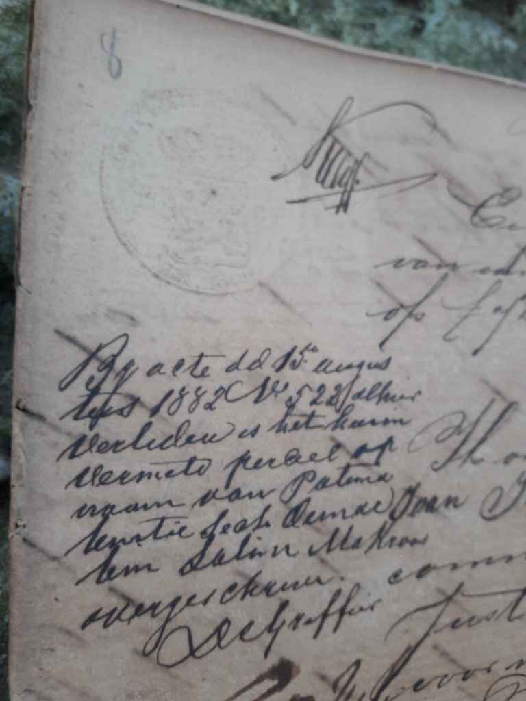 No Reg 136 Surat Tanah Sertifikat Tanah Tahun 1882