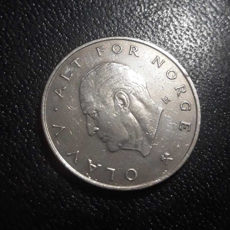 Norwegia ( Norway ) - 1 Krone 1976 : Koin / Asing / Kuno