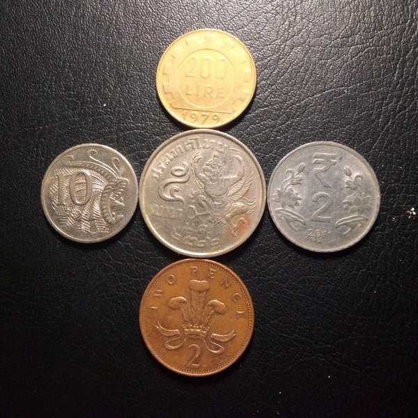 A3682 Lot 5 Keping Koin mancanegara sesuai dengan gambar ready