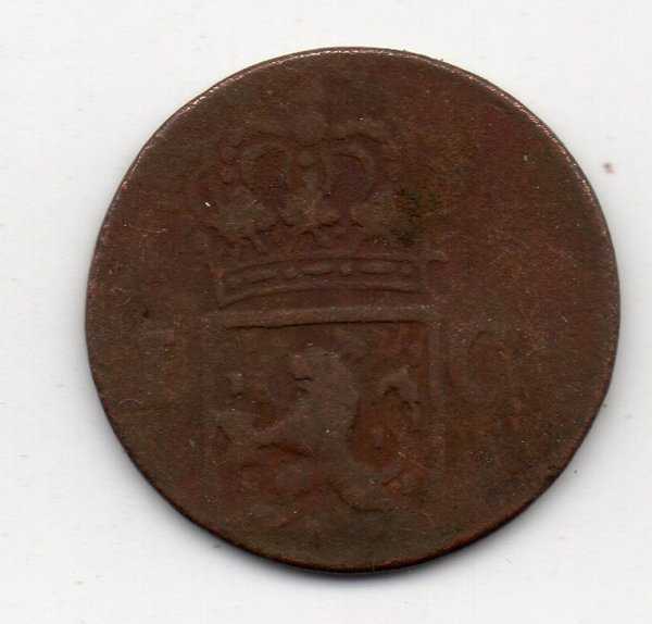 A1415 Neterlands Indie 1 Cent Tahun 1837 Bekas Sesuai Gambar