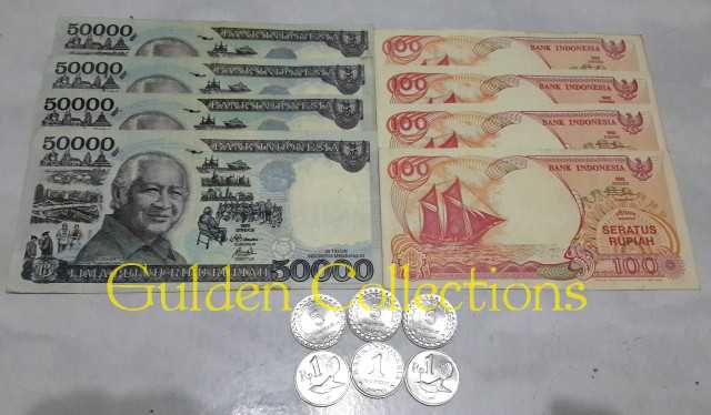 Paket uang kuno 200418 mahar pernikahan koin kertas
