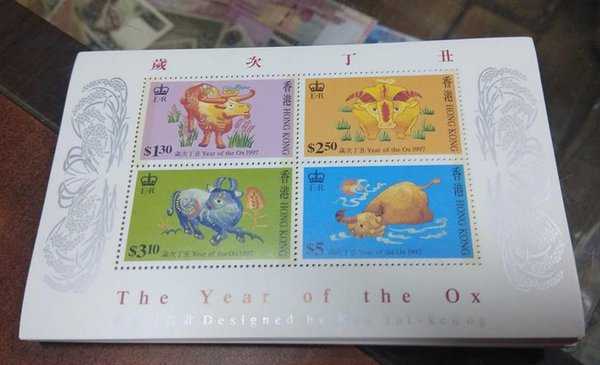 BL 1903 Souvenir sheet Hongkong tahun Kerbau 1997 Lihat Dislripsi