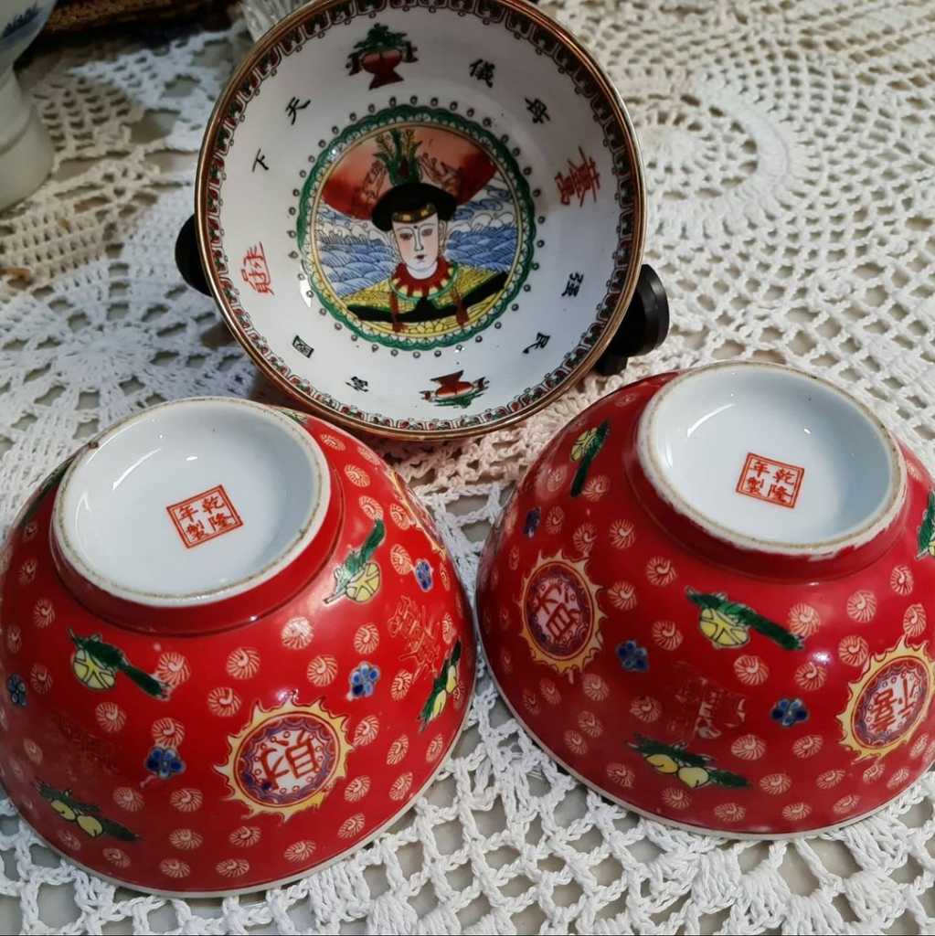 Mangkok Keramik China Vintage